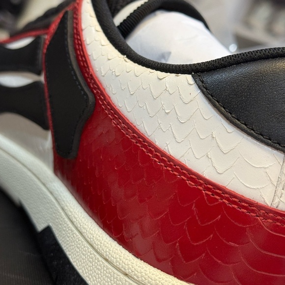 AMIRI Snake Skeleton Red and Black Men's Sneakers - Size 15 - Picture 10 of 11